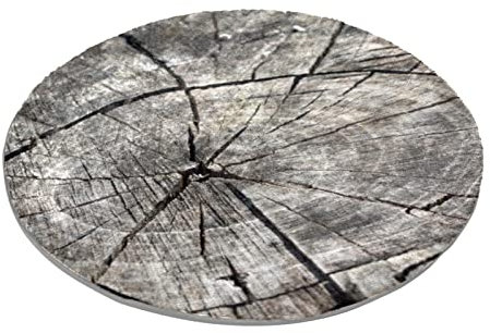 Schlafzimmerteppich, Holz-Bild, rund, Shaggy, weich, waschbar, Fußmatte