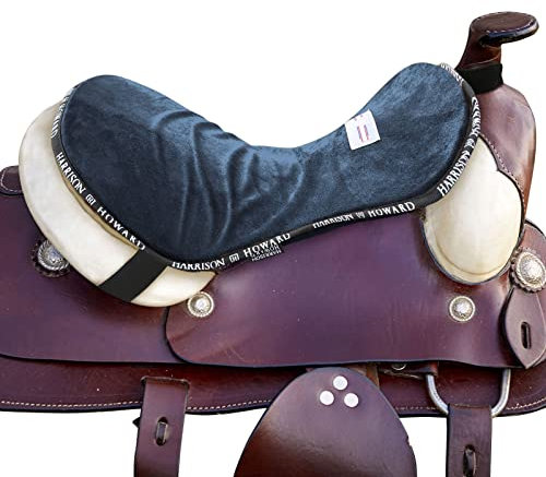 Harrison Howard Trail Seat Saver Western-Sattelsitzpolster mit gepolsterter Unterseite, hilft den Druck auf den Rücken zu verteilen, Marineblau