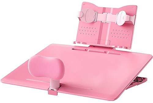 ALQFHFY Kinderschreibtisch Set Höhenverstellbar,Kindertisch Neigbarer ，3D Haltungsset Kindersicht Sitzhaltungskorrektor Lernen Lesen Tisch
