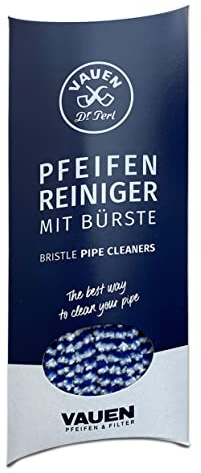 Pfeifenreiniger Vauen Dr. Perl aus Baumwollfasern in blau weiss 50 Beutel á 80 Stäbe