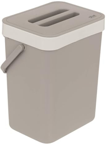 5five - 5l kompostmülltonne aus taupefarbenem kunststoff
