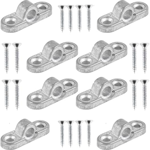 Norskskin 8 x Vorzelt-Öse Wagerecht Metall Vorzeltöse Wandösen für Vorzelt Wohnwagen Wohnmobil Dornhalte 8 mm