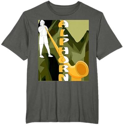 ALPHORN Klassik Musik Musiker Alphornbläser T-Shirt