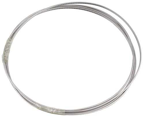 Mabta 1 Rolle Cupronickel 1,6 mm - 2,9 mm Breite 2,5 Meter Gitarren-Bunddraht Bunddraht für E-Gitarre, Bassgitarre, Griffbrett