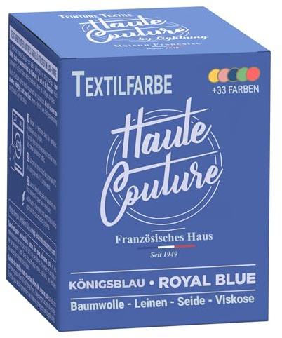 Haute Couture - Teinture Textile - Tout-en-Un - Bleu Roi - 350g