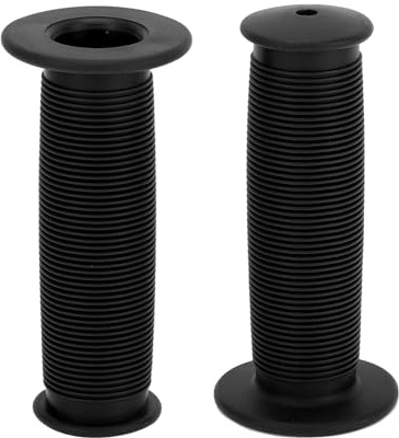 TUCKBOLD Bike Handlebar Grips Covers 100mm Long Lightweight | Bicycle End Grips Protector Black 1 Pair