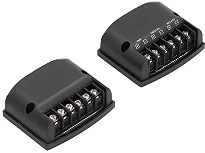 2-Wege-Frequenzweiche, ABS- und Metall-Frequenzweiche, Car-Audio, Car-Audio-Frequenzweiche mit 2 Stück für Auto-Soundsystem-Teile