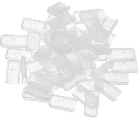 PATIKIL Tappi Terminali Silicone per Cucito, 200Pz Punte a Spirale per Stecche Corsetti per Colletti, Applicabili a Stecche Poliestere 6mm, Trasparenti