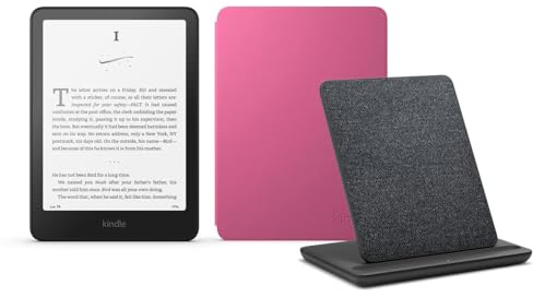 Kindle Paperwhite Signature Edition (Veröffentlichung 2024) mit 32 GB ohne Werbung, eine Amazon Plant-basierte Hülle und eine kabellose Ladestation Made for Amazon