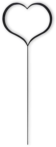 Gruber - großer Gartenstecker für Gartendeko und Balkon Deko, Muttertag | 730 x 255 mm Bodenstecker für Innen- und Außenbereich | Grabschmuck wetterfest, ideal als Gartendeko für draußen, Schwarz
