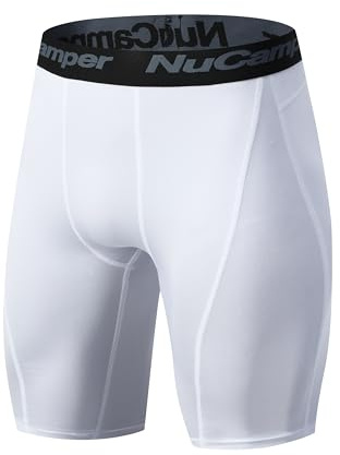 NuCamper Shorts de Compression pour Hommes Running Collant Court de Sport Short de Compression Respirant à Séchage Rapide Short de Sport de Base pour Cyclisme, Gymnastique et l'athlétisme