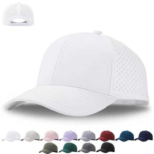 WENAUANG Basecap Herren, Sport Cap Atmungsaktiv, Mesh Running Caps, Schnelltrocknend Sonnenschutz Baseballkappe für Outdoor-Aktivitäten, Golf, Tennis, für Herren und Damen