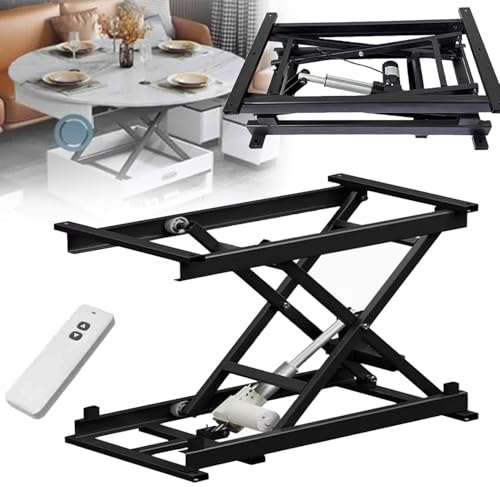Sollevatore elettrico per tavoli da caffè, staffa di sollevamento a forbice per tavolo da pranzo, tavolo elevatore elettrico a forbice, tavolo elevatore fai da te con telecomando wireless per la mov