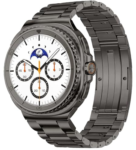 synsing Titan-Metallarmbänder ohne Werkzeug, Kompatibel mit Samsung Galaxy Watch 8 40 mm 44 mm/8 Classic 46 mm (2025), Titan-Armband kompatibel mit Galaxy Watch 8/8 Classic für Männer und Frauen