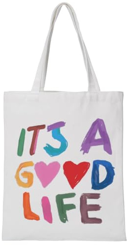 Christliche Stoffbeutel Bedruckt Baumwolltasche Inspirierende Canvas Bibel Tasche Aesthetic Einkaufstasche Tragetasche Geschenk für Frauen Mama Christen Schule Alltag Geburtstag Weihnachten 34 x 40 cm