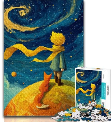 1000-teiliges Puzzle Der kleine Prinz für Teenager, anspruchsvolles Spielgeschenk, ganze Familie (Größe 38x26cm)