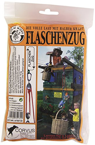 Corvus A 750 130 - Kids at Work Flaschenzug Seil-Set, Sortiert