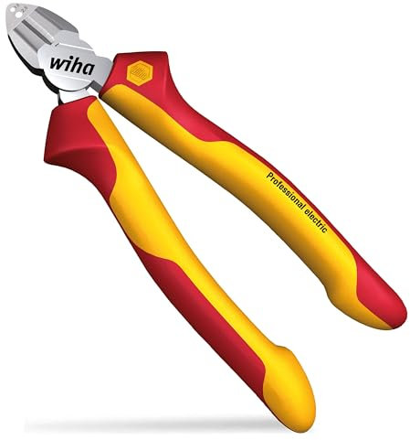 Wiha Abisolier-Seitenschneider Professional electric mit DynamicJoint® 160 mm I Universalzange für Elektriker I VDE geprüft (27431)