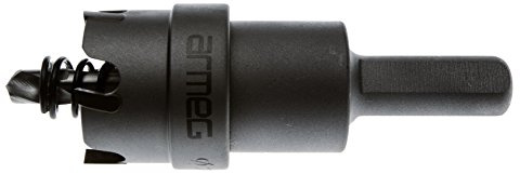 Armeg LDXM025SS 25mm Short Series Acceler8% MAX Carbide Tipped Holesaw, Black