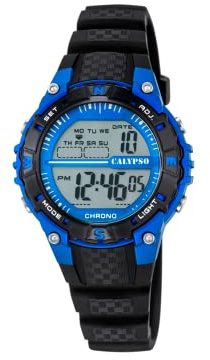 Calypso Orologio Digitale Bambino/a in Gomma Nero
