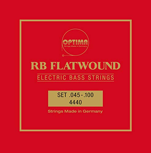Optima E-Bass Saiten 4440 RB RB Rickenbacker flatwound Satz 4-str. 4440.L