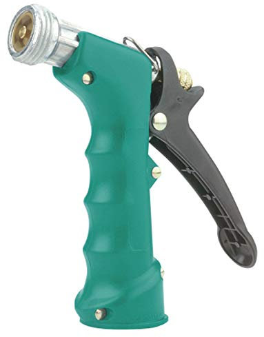 Kerbl Abspritzbrause Gilmour (für heißes + kaltes Wasser, mit Kunststoffeinsatz und Schlauchkupplung, Gartenbrause, Gehäuse aus Metallguss) 1573