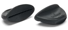 De Buyer 8360.00 Set di due manici amovibili in silicone, colore: Nero