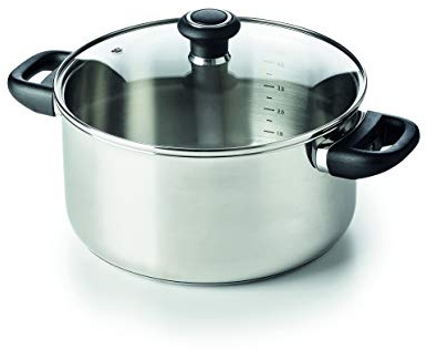 Beka -12031244 Pologryta + lock i rostfritt stål 24 cm, grå