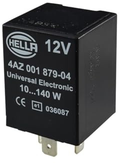 HELLA 4AZ 001 879-041 Blinkgeber - 12V - 3-polig - Anbau - mit Halter