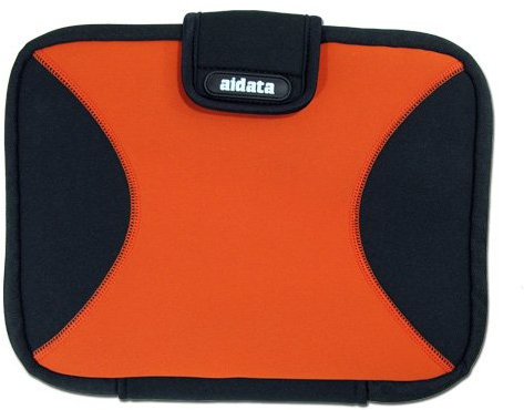 Aidata NETshirt Neoprene Netbook case (Black / Orange) fits most 10 screens