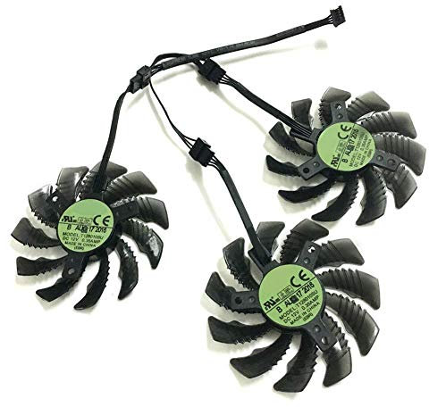 iHaospace 75mm T128010SU Cooler Fan for Gigabyte AORUS GeForce GTX 1060 1070 1080 Ti G1 GTX 960 970 980 Ti GTX660 TI RX480 P104-100 Video Card Cooling Fans