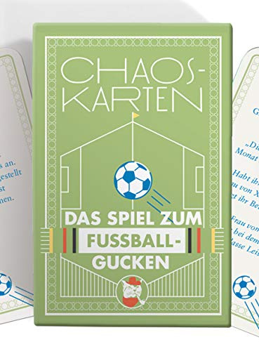 Chaoskarten Fußball Edition – Das Spiel zum Fußball gucken – 51 Aufgaben – Das Original
