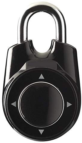 GKD Un Lucchetto Combinazione direzionale, per Una Scatola di armadietto o la conservazione a Scuola o in Palestra - Bianco- 55 Millimetri,Nero