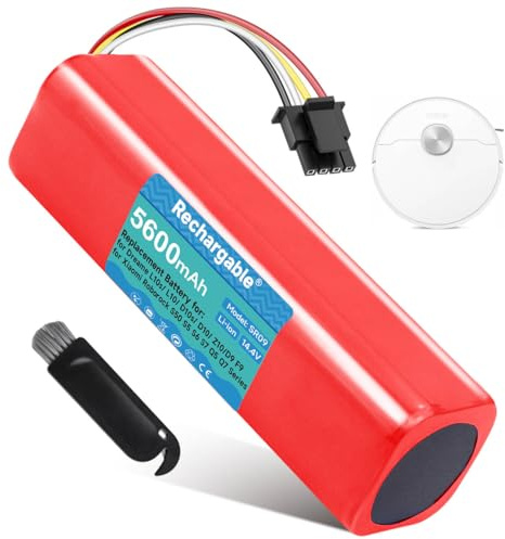 CITYORK 14,4 V/5600mAh Batería para Roborock Qrevo S/Qrevo Plus/Qrevo Pro/ S5V/ S7V/ QV 35A/QV 35S/ Q380RR, para Roborock Q5 Q7 Q8 Plus/Pro/MAX/ Q7 L5/Q10 S5+/Q10 M5+, para Mijia Roborock S50 S51
