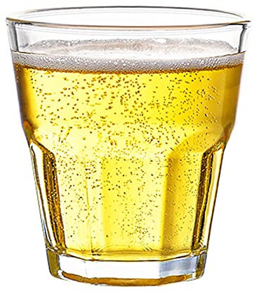 QINGGANGLING999 Vasos de Cerveza Vidrio de Cerveza 4/5 oz Clear 10 Pieza Set fácil apilamiento en el Armario más Grande para Beber con Amigos y Seres Queridos Vasos Largos (Size : S)