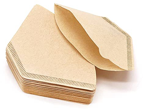 CENPEK 200 st kaffefilterpapper, 101 kaffefilter papperstrut för hällning över kaffebryggare/kaffedroppar (1-2 koppar)