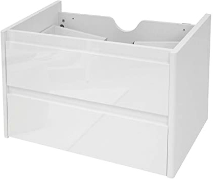 Mendler Waschbeckenunterschrank HWC-B19, Hochglanz, 50x60cm - weiß | Waschtischunterschrank, Waschtisch, Badezimmer, Soft-Close
