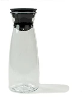 Tupperware HydroLife 360° Karaffe 1,3 L - Aufgegossenes Wasser mit Früchten Tropffrei Ausgießen - Selbstöffnender Deckel - Integriertes Sieb - Transparenter Kunststoff - 25,5 cm - Clear Collection