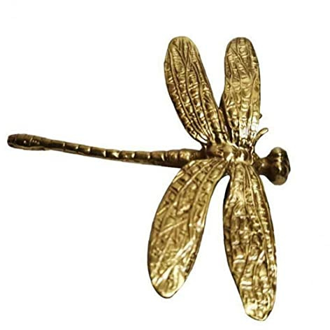 Vepoty Schubladengriff aus Messing in Libellenform Schrankgriff Möbelgriff Möbelgriff