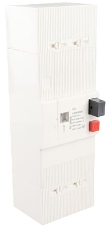Disjoncteur Monophasé, Disjoncteur Basse Tension 30-60A 2 Pôles 50Hz/60Hz Monophasé Rail DIN pour Système de Distribution D'énergie D'éclairage (type C) et Moteurs (type D)