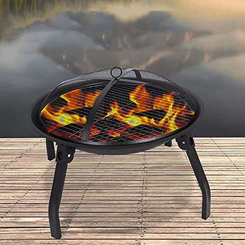 ZAANU Brasero de terrasse en Bois pour Foyer extérieur Pliable