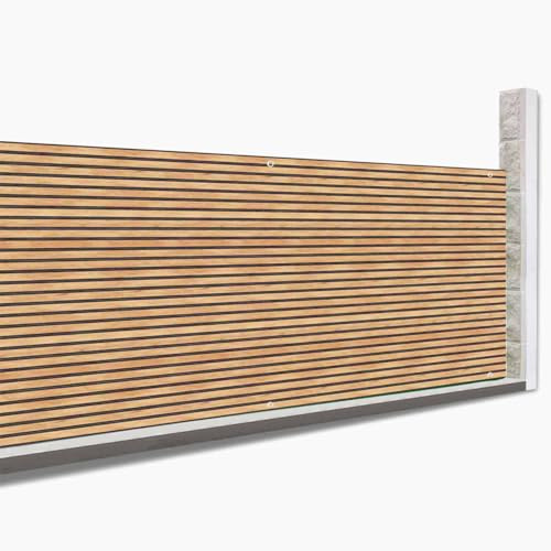 IDMarket Schermo Oscurante 1,8 x 10 M con Effetto Claustra in Legno 160 gr/m²