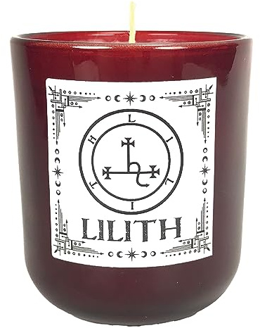 Lilith Candle | Plum & Dark Rose Votive Scented Candle | Samhain Candle, Lillith Devotional Candle, Altar, Witchy, Spells, Rituals