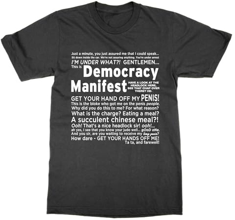 Democracy Manifest T-Shirt (Black, XL)