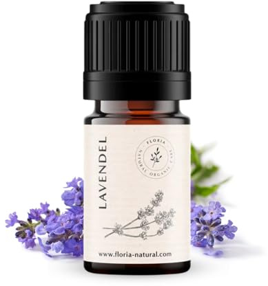 Lavendel Öl I Lavendel Ätherisches Öl BIO 5 ml aus Frankreich I 100% Naturreines ätherisches Öl Lavendel I Hochwertiges Lavendelöl für pure Entspannung by Floria Natural