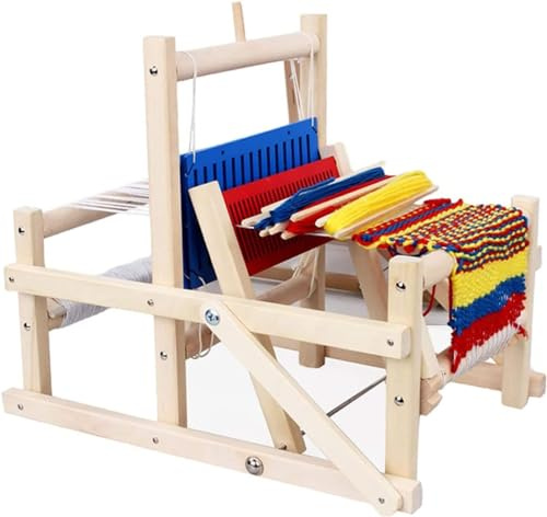 WHIPIN Holz-Webstuhl-Set, DIY-Handstrick-Webmaschine, Multi-Craft-Webstuhl, Kunsthandwerk mit gemischten Garnen, Stricker for Kinder, Erwachsene, Anfänger, entwickelt Kreativität