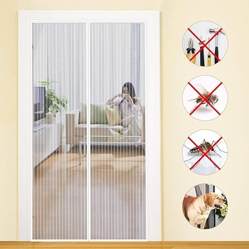 MYCARBON Magnetic Fly Screen Door Keep Insect Out, 140 * 220cm