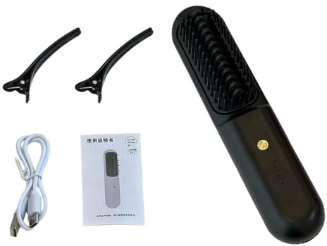 Glättungsbürste für Reisen,Glättungsbürste für Frauen, Leichte Haarglätteisen, Stylingkamm mit schneller Erwärmung für Frauen, Mutter, Tochter, Enkelin