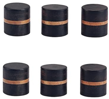 VICASKY 6pcs Redwood Guitar Knobs Volume Control Knobs for Bass Electric Guitar Replacement