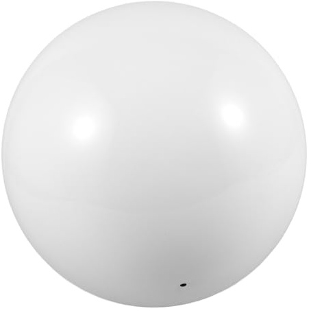 TINEASUR Decorative Gazing Ball White Stainless Steel Reflective Sphere with Polished Mirror Surface for Professional Photos and Garden Centrepiece, Chic Design for Interesting Viewing